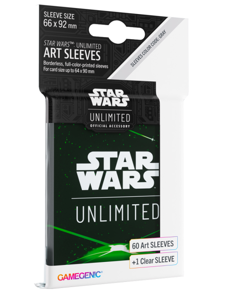 Gamegenic: Star Wars Unlimited - Art Sleeves - Card Back Green