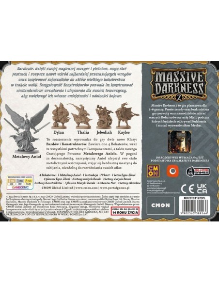 Massive Darkness 2: Bardowie i Konstruktorzy vs Metalowy Anioł
