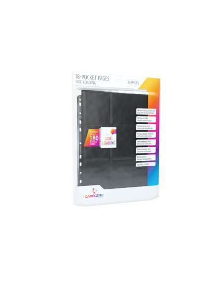 Gamegenic: 18-Pocket Pages Sideloading - Black (10 szt)