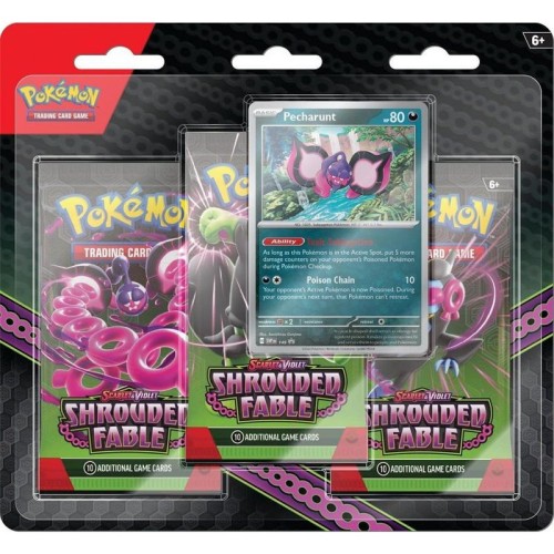 Pokémon TCG: Shrouded Fable - 3-Pack Blister - Pecharunt