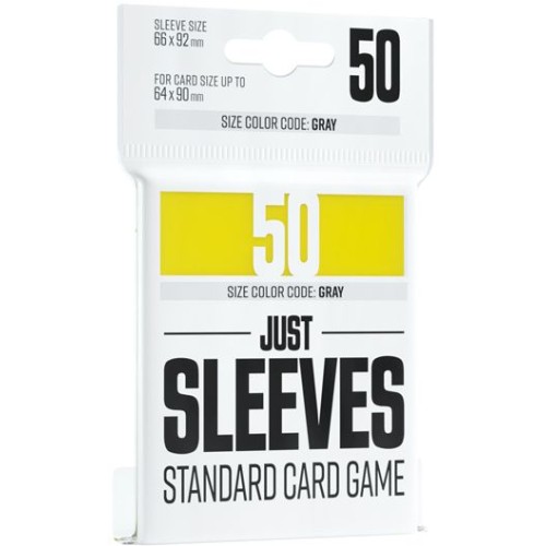 Gamegenic: Just Sleeves - Standard Card Game Sleeves (66x91 mm), Żółte, 50 sztuk