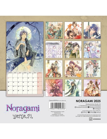 Noragami - kalendarz ścienny 2025
