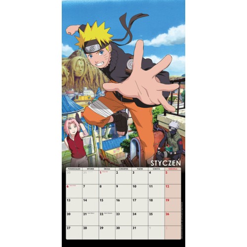 Naruto Shippuden - kalendarz ścienny...