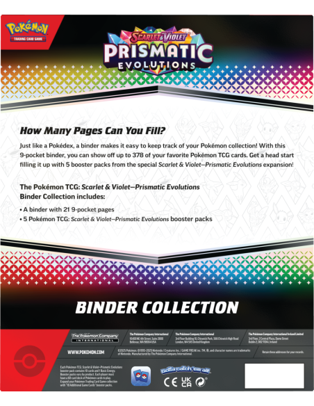 Pokémon TCG: Scarlet & Violet - Prismatic Evolutions - Binder Collection