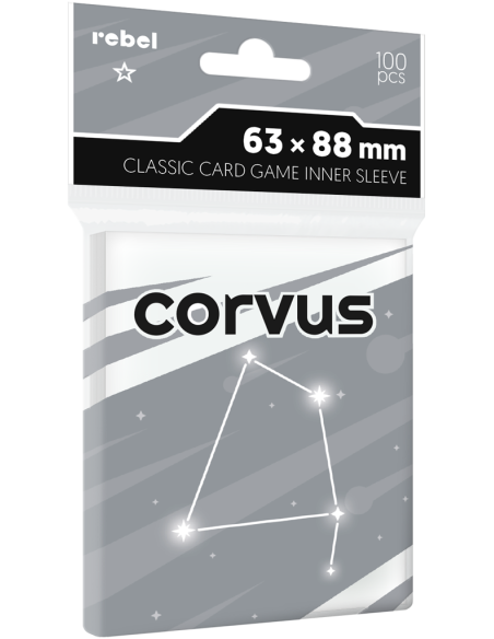 Koszulki na karty Rebel Light Corvus Inner Sleeve (63x88 mm), 100 sztuk