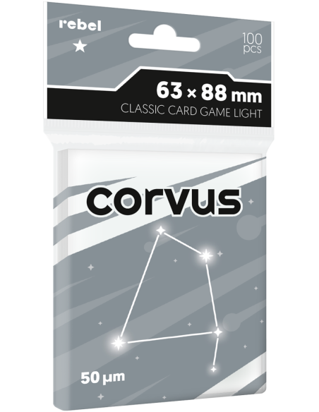 Koszulki na karty Rebel Light Corvus (63x88 mm), 100 sztuk