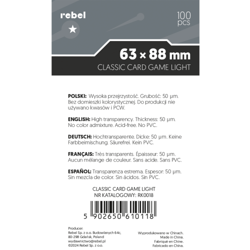 Koszulki na karty Rebel Light Corvus...