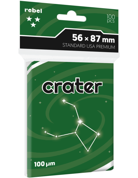Koszulki na karty Rebel Premium Crater (56x87 mm), 100 sztuk