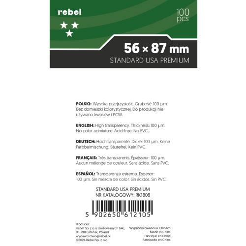 Koszulki na karty Rebel Premium...