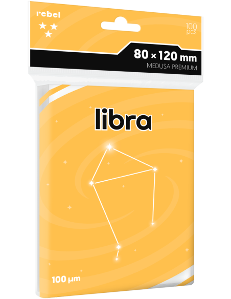 Koszulki na karty Rebel Premium Libra (80x120 mm), 100 sztuk