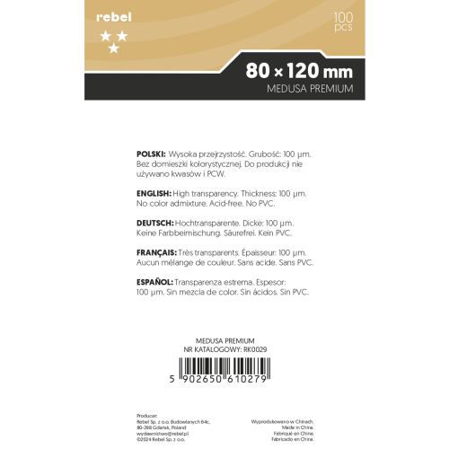 Koszulki na karty Rebel Premium Libra...