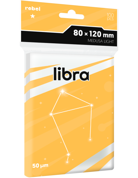 Koszulki na karty Rebel Light Libra (80x120 mm), 100 sztuk