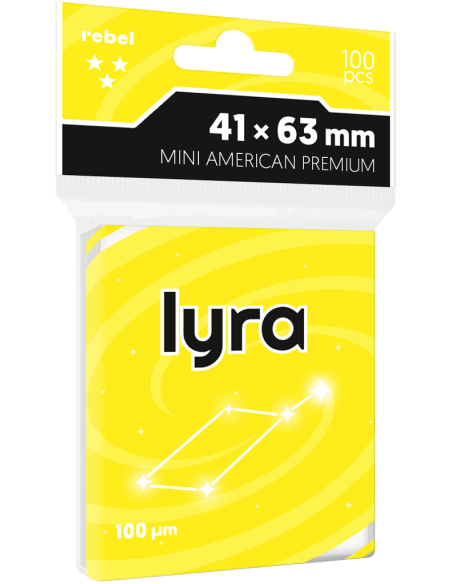 Koszulki na karty Rebel Premium Lyra (41x63 mm), 100 sztuk