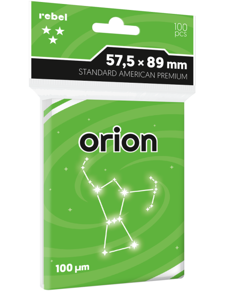 Koszulki na karty Rebel Premium Orion (57,5x89 mm), 100 sztuk