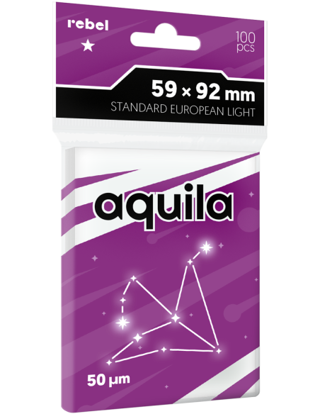Koszulki na karty Rebel Light Aquila (59x92 mm), 100 sztuk