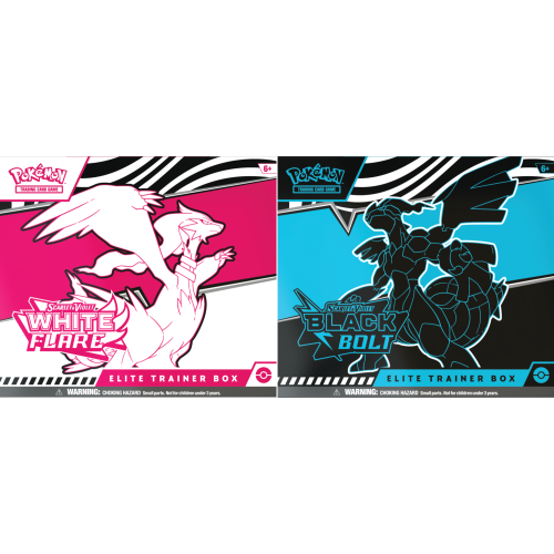 Pokémon TCG: Scarlet & Violet - Black Bolt/White Flare - Elite Trainer Box ZESTAW 2X ETB