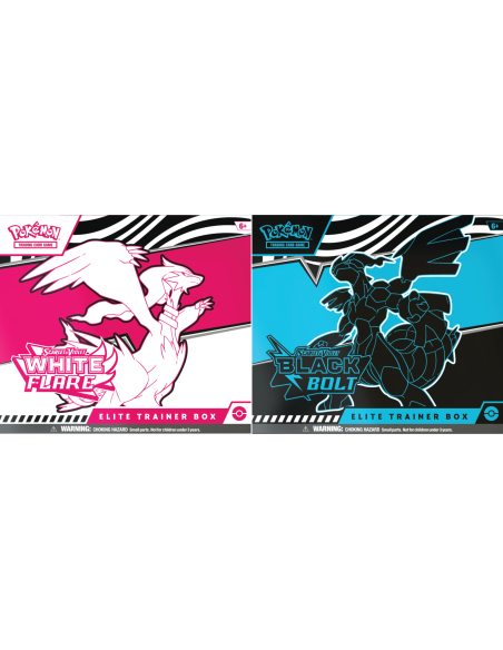 Pokémon TCG: Scarlet & Violet - Black Bolt/White Flare - Elite Trainer Box ZESTAW 2X ETB