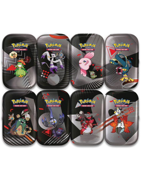 Pokémon TCG: Scarlet & Violet - White Flare & Black Bolt - Unova Mini Tin - Zestaw (8 puszek)