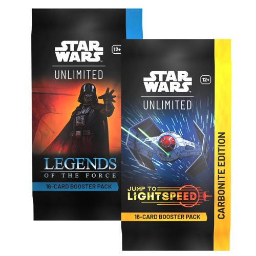 Pakiet Star Wars: Unlimited TCG - 1x LoF Carbonite + 1x JTL Carbonite Booster