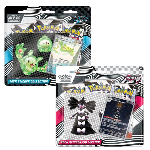 Pokémon TCG: S&V Black Bolt/White Flare - zestaw Tech Sticker Reuniclus + Gothitelle  +