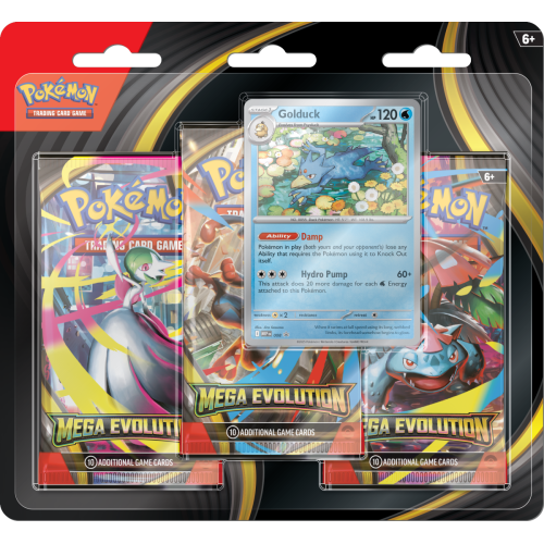 Pokémon TCG: Mega Evolution – 3PK Blister – Golduck