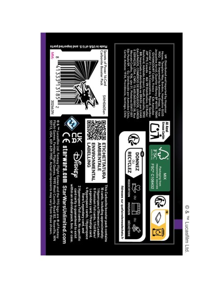 Star Wars: Unlimited Card Game - Secrets of Power - Carbonite Booster Box