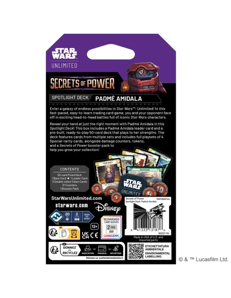Star Wars: Unlimited Card Game - Secrets of Power - Spotlight Deck Padmé Amidala