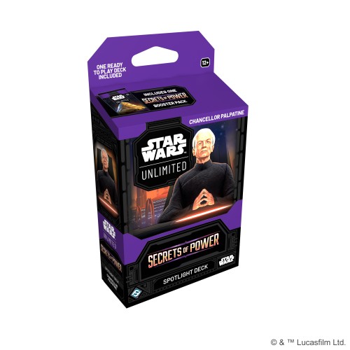 Star Wars: Unlimited Card Game - Secrets of Power - Spotlight Deck Chancellor Palpatine