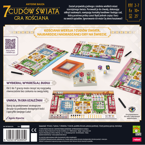 7 Cudów Świata: Gra kościana