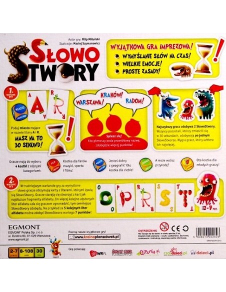 Słowo Stwory Dla dzieci Egmont