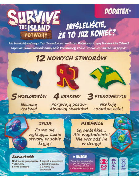 Survive the Island: Potwory