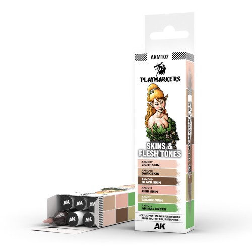 AK Interactive: Playmarkers - Skin & Flesh Tones