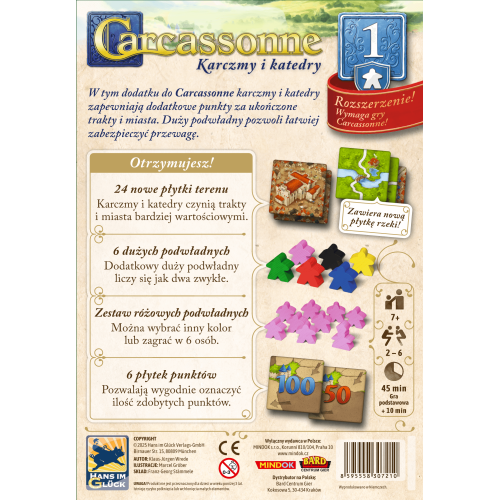 CARCASSONNE PL 3 ED. 1. KARCZMY I...