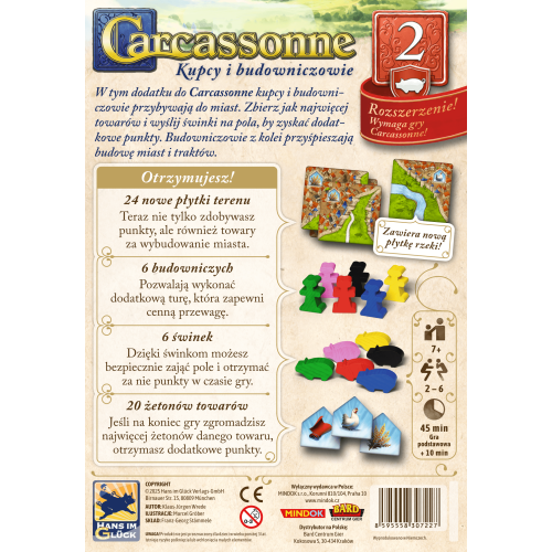 CARCASSONNE PL 3 ED. 2. KUPCY I...
