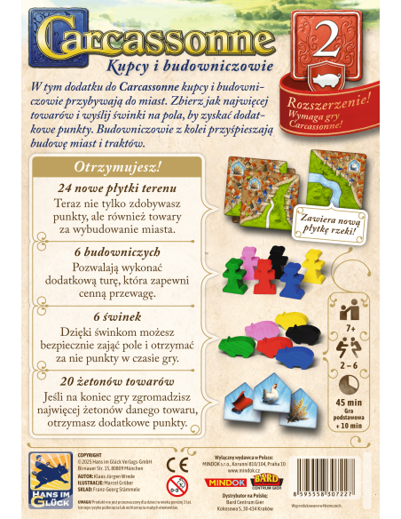 CARCASSONNE PL 3 ED. 2. KUPCY I BUDOWNICZOWIE