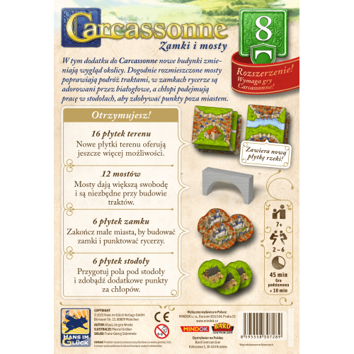 CARCASSONNE PL 3 ED. 8. ZAMKI I MOSTY