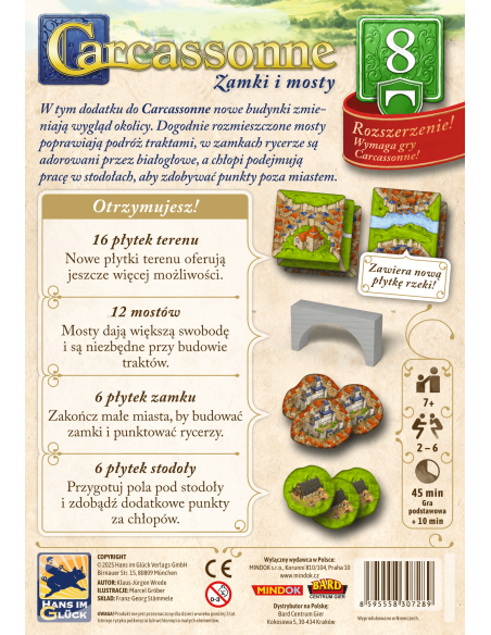 CARCASSONNE PL 3 ED. 8. ZAMKI I MOSTY