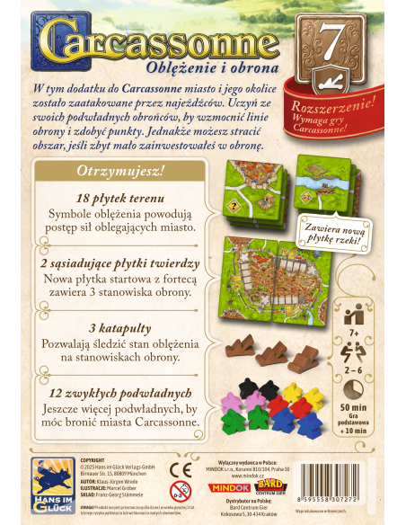 CARCASSONNE PL 3 ED. 7. OBLĘŻENIE I OBRONA