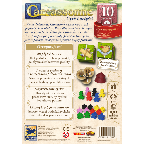 CARCASSONNE PL 3 ED. 10. CYRK I ARTYŚCI