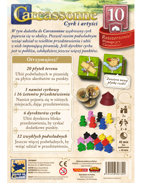 CARCASSONNE PL 3 ED. 10. CYRK I ARTYŚCI