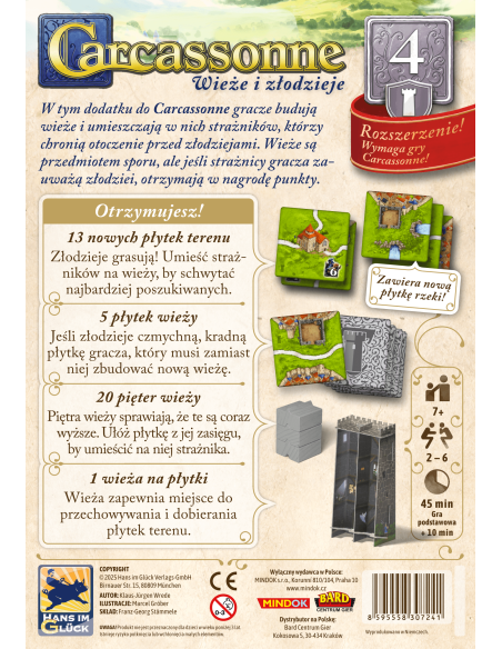 CARCASSONNE PL 3 ED. 4. WIEŻE I ZŁODZIEJE