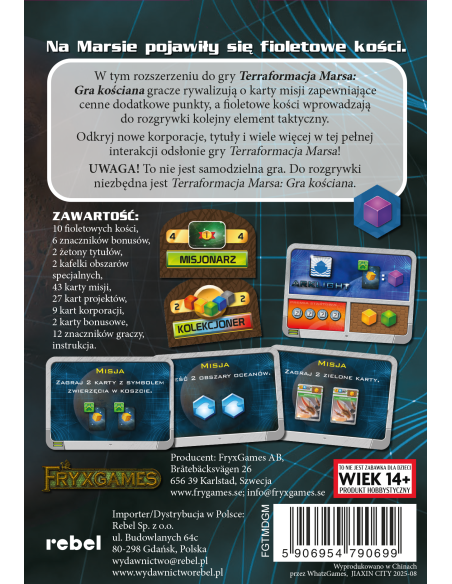 Terraformacja Marsa: Gra kościana - Misje