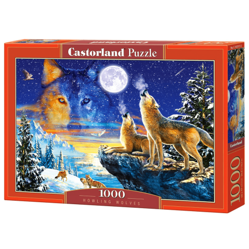 Puzzle 1000 el. Wyjące wilki Castorland