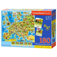 Puzzle 180 el. Mapa Europy