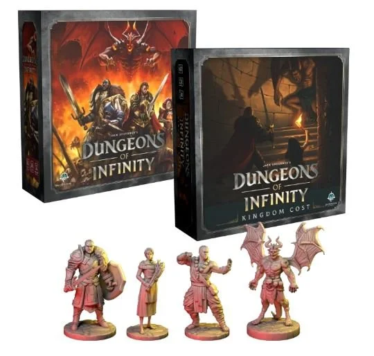 Dungeons of Infinity Kickstarter DELUXE VERSION BUNDLE + The Stonebound Saga Hero Pack