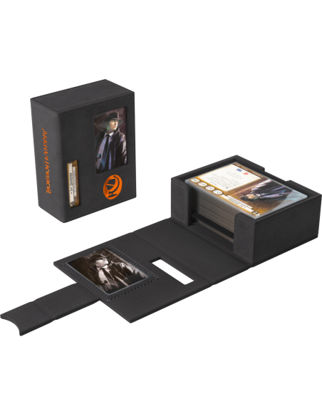 Gamegenic: Arkham Horror - Investigator Deck Tome - Seeker (Black-Orange)