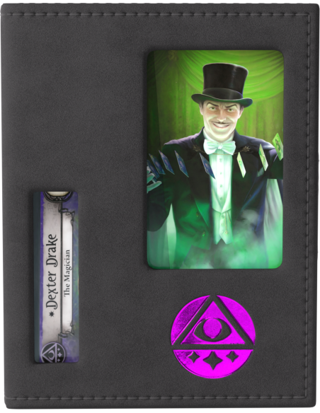 Gamegenic: Arkham Horror - Investigator Deck Tome - Mystic (Black-Purple)