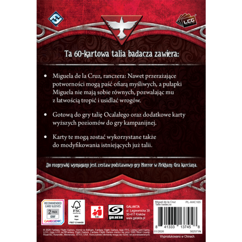 Horror w Arkham LCG: Miguel de la...