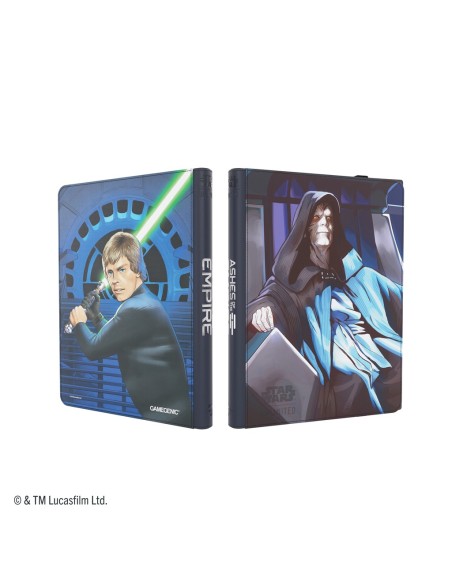 Gamegenic: Star Wars Unlimited - Ashes of the Empire - Zip-Up Album 18-Pocket - Jedi Luke Skywalker & Emperor Palpatine