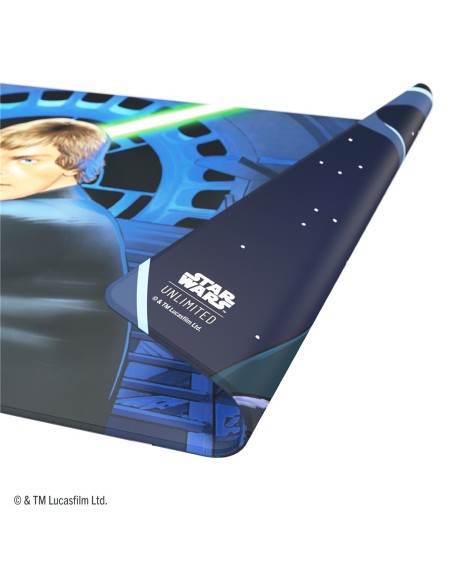 Gamegenic: Star Wars Unlimited - Ashes of the Empire - Double-Sided Game Mat - Jedi Luke Skywalker & Emperor Palpatine